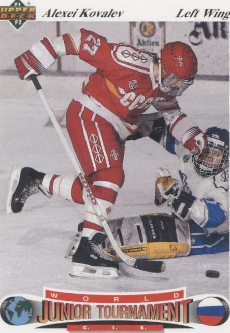 Torneo Mundial Junior Checo 1991-92 cubierta superior - Alex Kovalev #16