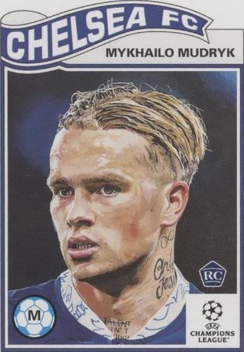 2023 Topps Finest Road To Euro 2024 Ukraine Mykhailo Mudryk