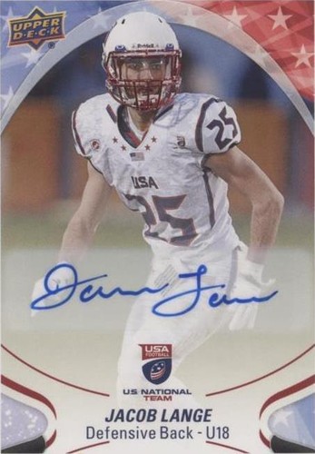 2017 Upper Deck USA Football Jacob Lange #91