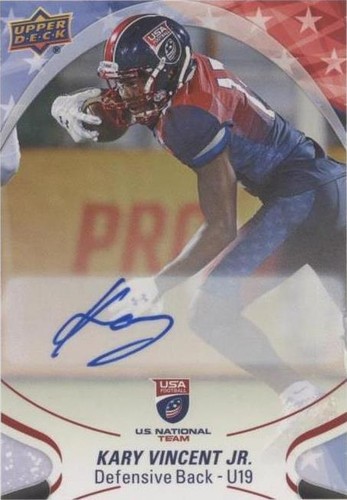 2017 Upper Deck USA Football Kary Vincent Jr. #99