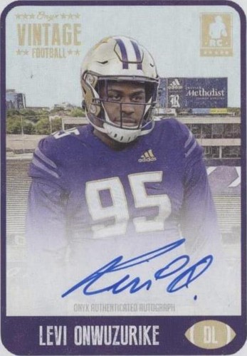 2021 Onyx Vintage Levi Onwuzurike #FALO