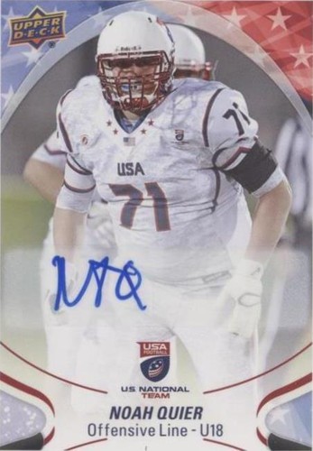 2017 Upper Deck USA Football Noah Quier #74