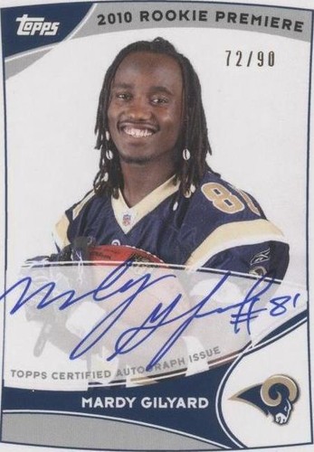 2010 Topps Mardy Gilyard #RPA-MG