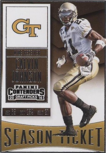 2016 Panini Contenders Draft Picks Calvin Johnson #16