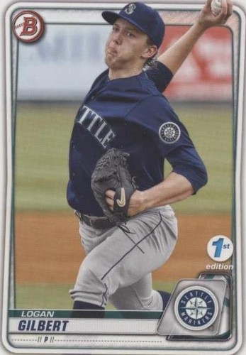 LOGAN O'HOPPE SIGNED 2020 1st BOWMAN CHROME 1ST LA ANGELS CATCHER