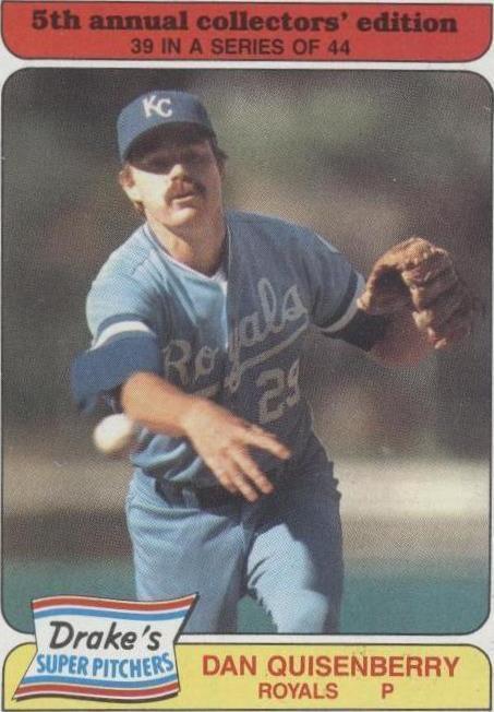 Topps Drake's Big Hitters/Super Pitchers 1985 - Dan Quisenberry #39