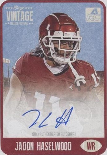 2021 Onyx Vintage Jadon Haselwood #CAJH