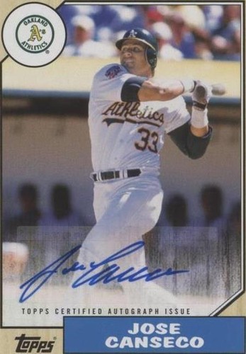 2017 Topps - Jose Canseco #1987A-JC