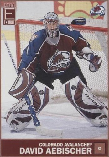 2003-04 Pacific Exhibit - David Aebischer #35