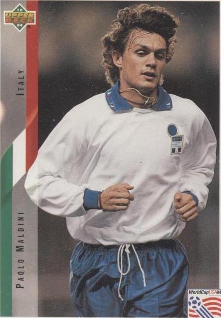 Copa Mundial Upper Deck 1994 inglés/español Paolo Maldini #150
