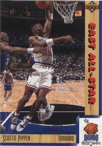 michael jordan scottie pippen card upper deck 92-93 card 62