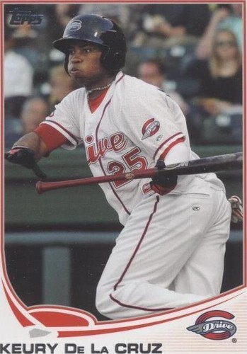 2024 Topps Pro Debut Carlos De La Cruz Blue Foil Autograph