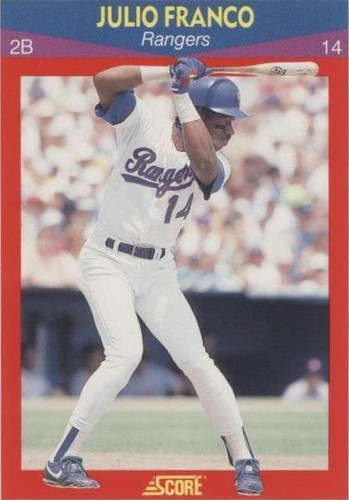 1990 Score Superstars - Julio Franco #84