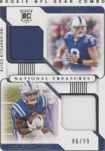 2020 Panini National Treasures Jacob Eason Michael Pittman Jr. #RG-IN