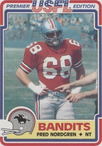 1984 Topps USFL Fred Nordgren #122