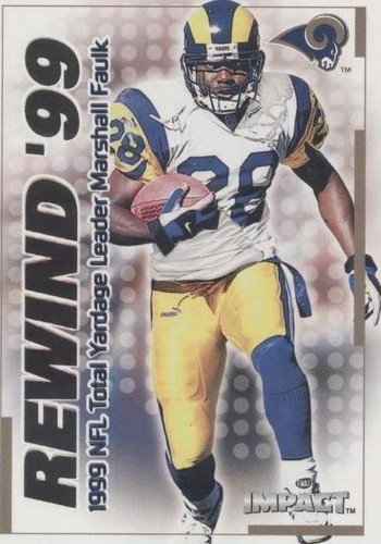 2000 Skybox Impact Marshall Faulk #35 RN