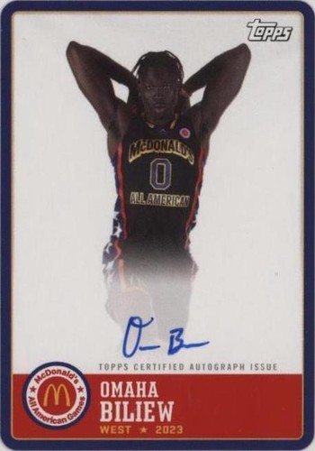 2023 Topps Chrome McDonald's All American - Omaha Biliew #PA-OB