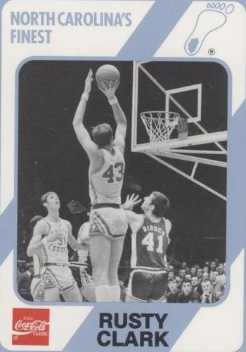1989-90 Collegiate Collection/Coca-Cola North Carolina's Finest - Rusty Clark #90