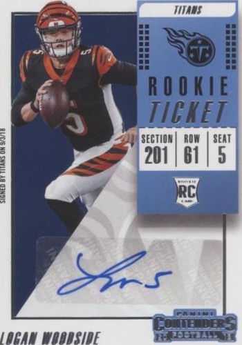 2018 Panini Contenders Logan Woodside #223
