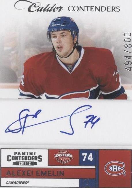 2011-12 Panini Playoff Contenders - Alexei Emelin #226