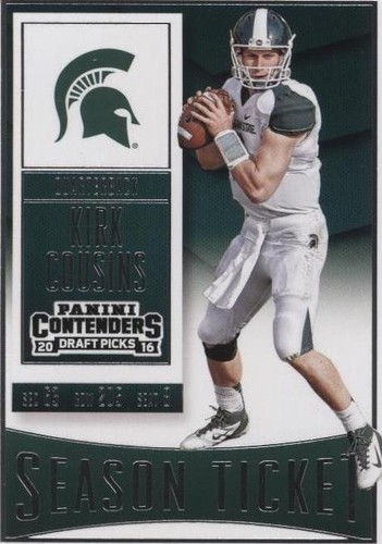 2016 Panini Contenders Draft Picks Kirk Cousins #62