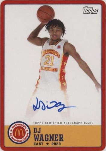 2023 Topps Chrome McDonald's All American - Dj Wagner #PA-DW