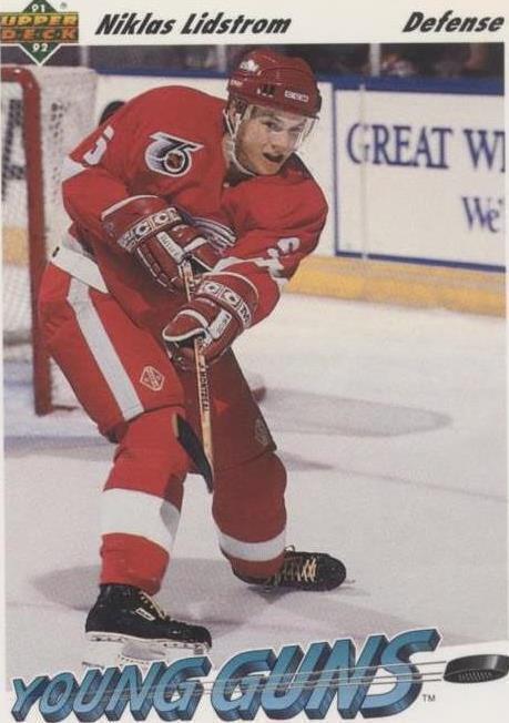 Cubierta superior 1991-92 - Nicklas Lidstrom #587
