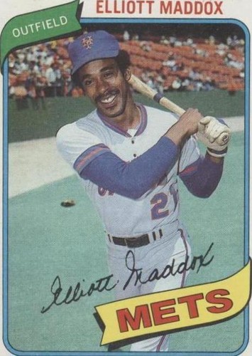1980 Topps - Elliott Maddox #707