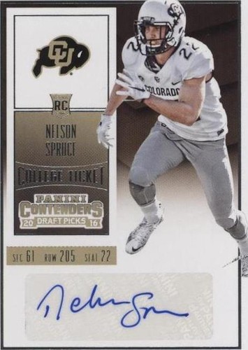 2016 Panini Contenders Draft Picks Nelson Spruce #135