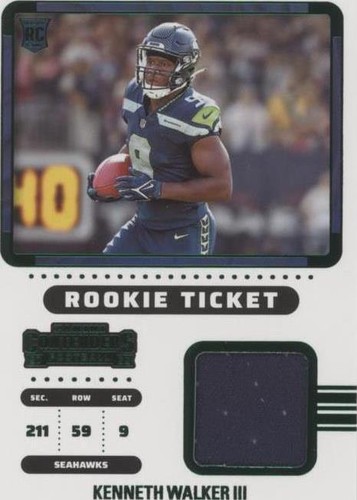 2022 Panini Contenders Kenneth Walker III #RTS-KWA
