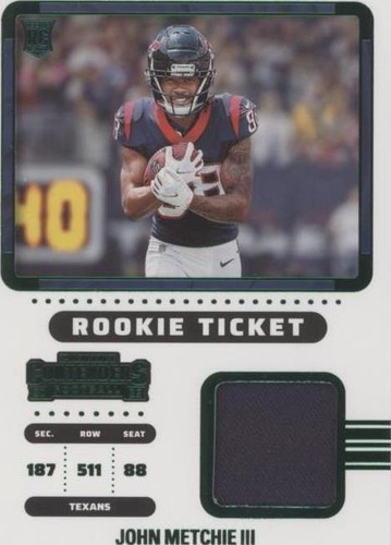 2022 Panini Contenders John Metchie III #RTS-JME
