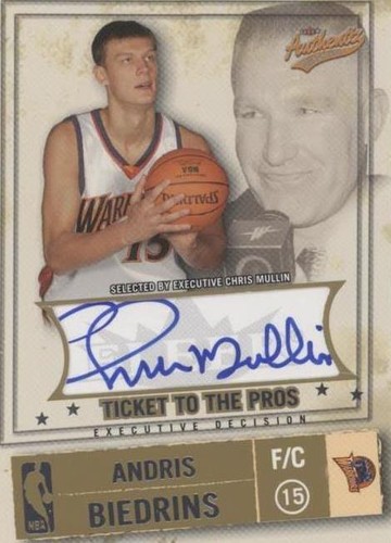 2004-05 Fleer Authentix - Chris Mullin/Andris Biedrins #134