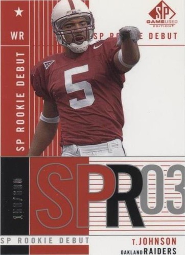 2003 SP Game Used Edition Teyo Johnson #128