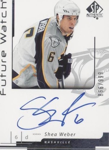 2006-07 SP Authentic - Shea Weber #187