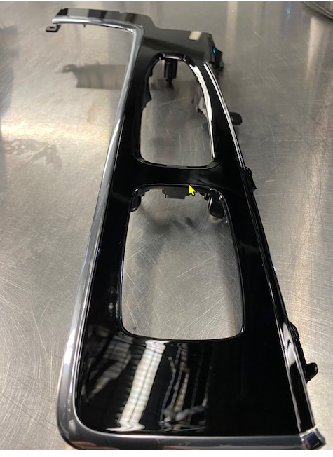 Genuine Volvo XC90 S90 V90 Center Console Trim Panel Black/Chrome