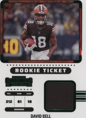 2022 Panini Contenders David Bell #RTS-DBE