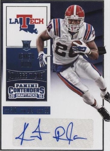 2016 Panini Contenders Draft Picks Kenneth Dixon #136