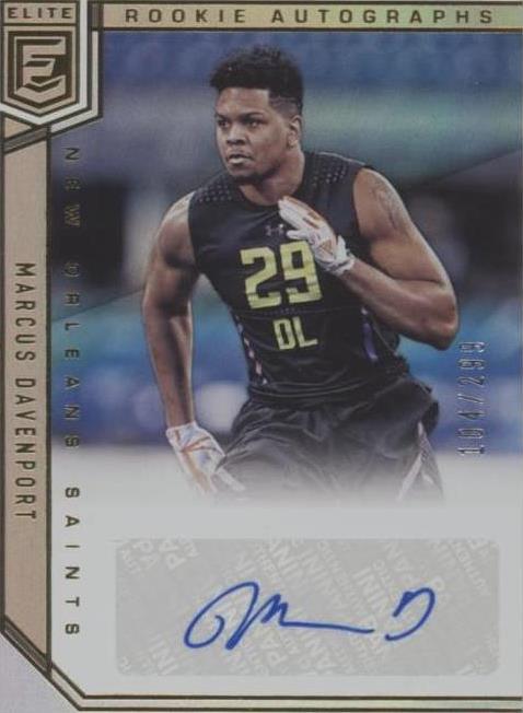 2018 Donruss Elite Marcus Davenport #RA-MD