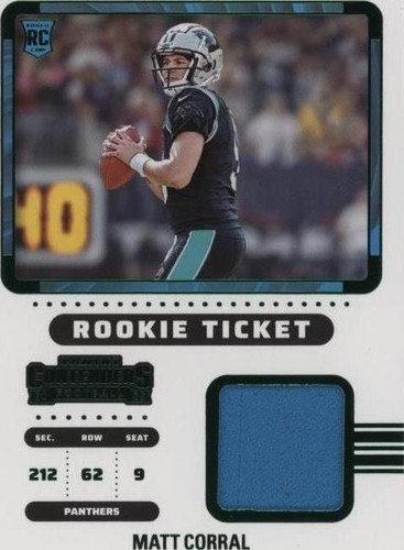 2022 Panini Contenders Matt Corral #RTS-MCO