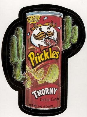 wacky packages prickles " pringles " fridge magnet 4"x6"