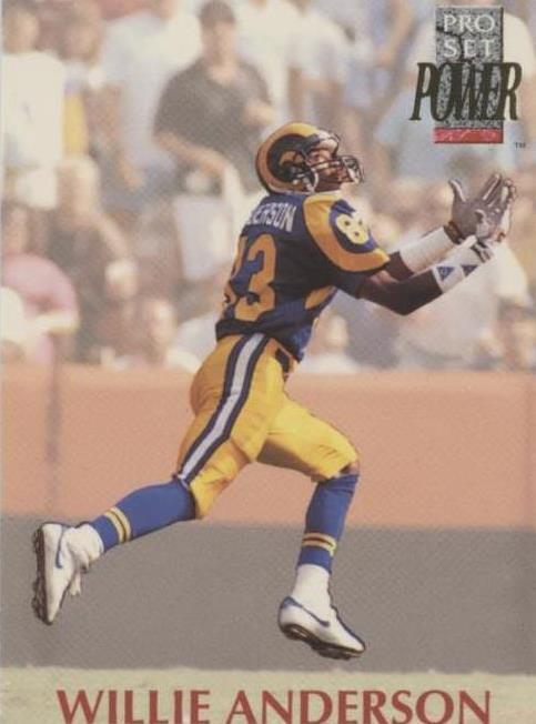 1992 Pro Set Power Willie "Flipper" Anderson #282