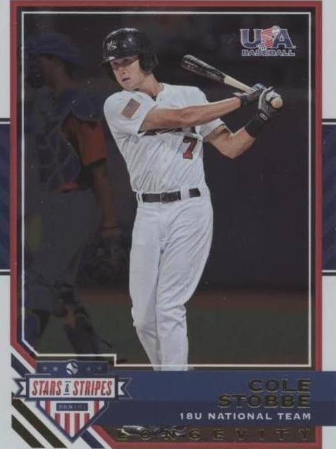 2017 Panini USA Baseball Stars & Stripes Longevity - Cole Stobbe #89