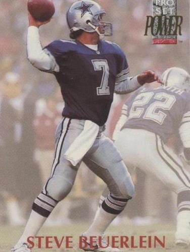 1992 Pro Set Power Steve Beuerlein #202