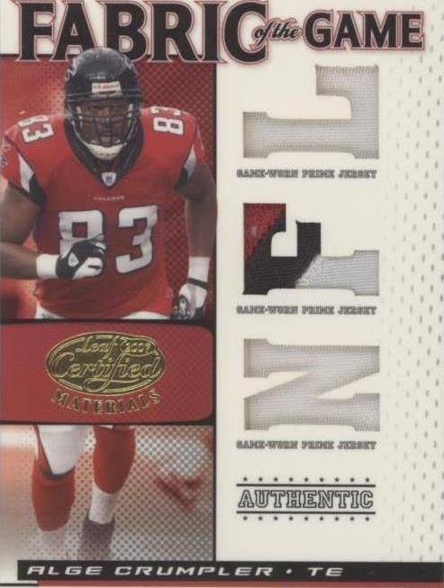 2007 Leaf Certified Materials Alge Crumpler #FOG-2