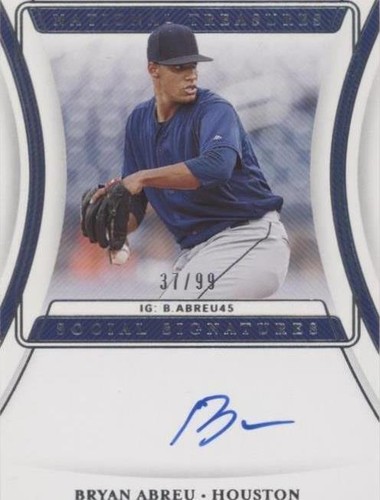 2020 Panini National Treasures - Bryan Abreu #SS-BA