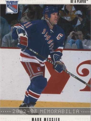 2002-03 In the Game Be A Player Memorabilia - Mark Messier #118