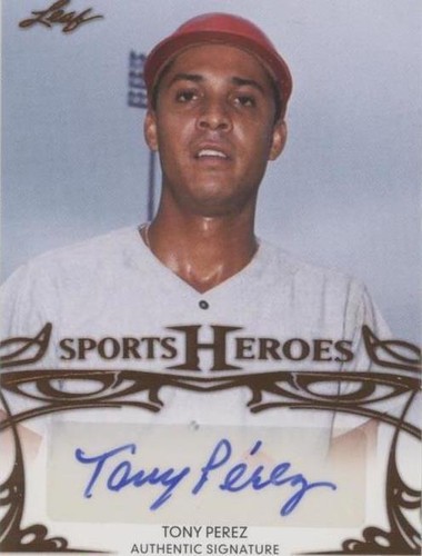 2013 Leaf Sports Heroes - Tony Perez #BA-TP1
