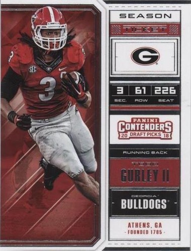 2018 Panini Contenders Draft Picks Todd Gurley II #93