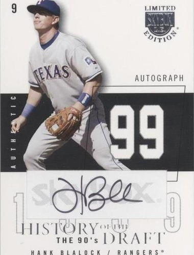 2004 Skybox Limited Edition - Hank Blalock #HDA-HB