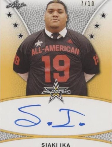 2019 Leaf Metal U.S. Army All-American Bowl Siaki Ika #TA-SI1